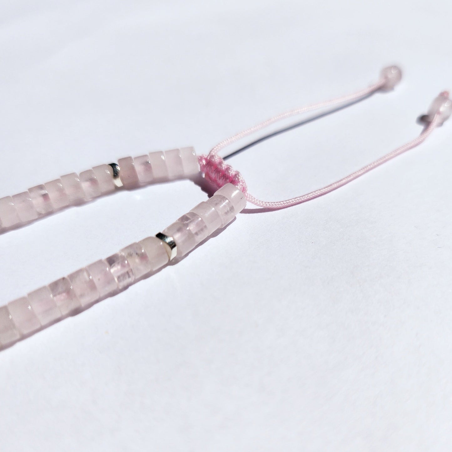 Rosenkvarts Justerbart armband