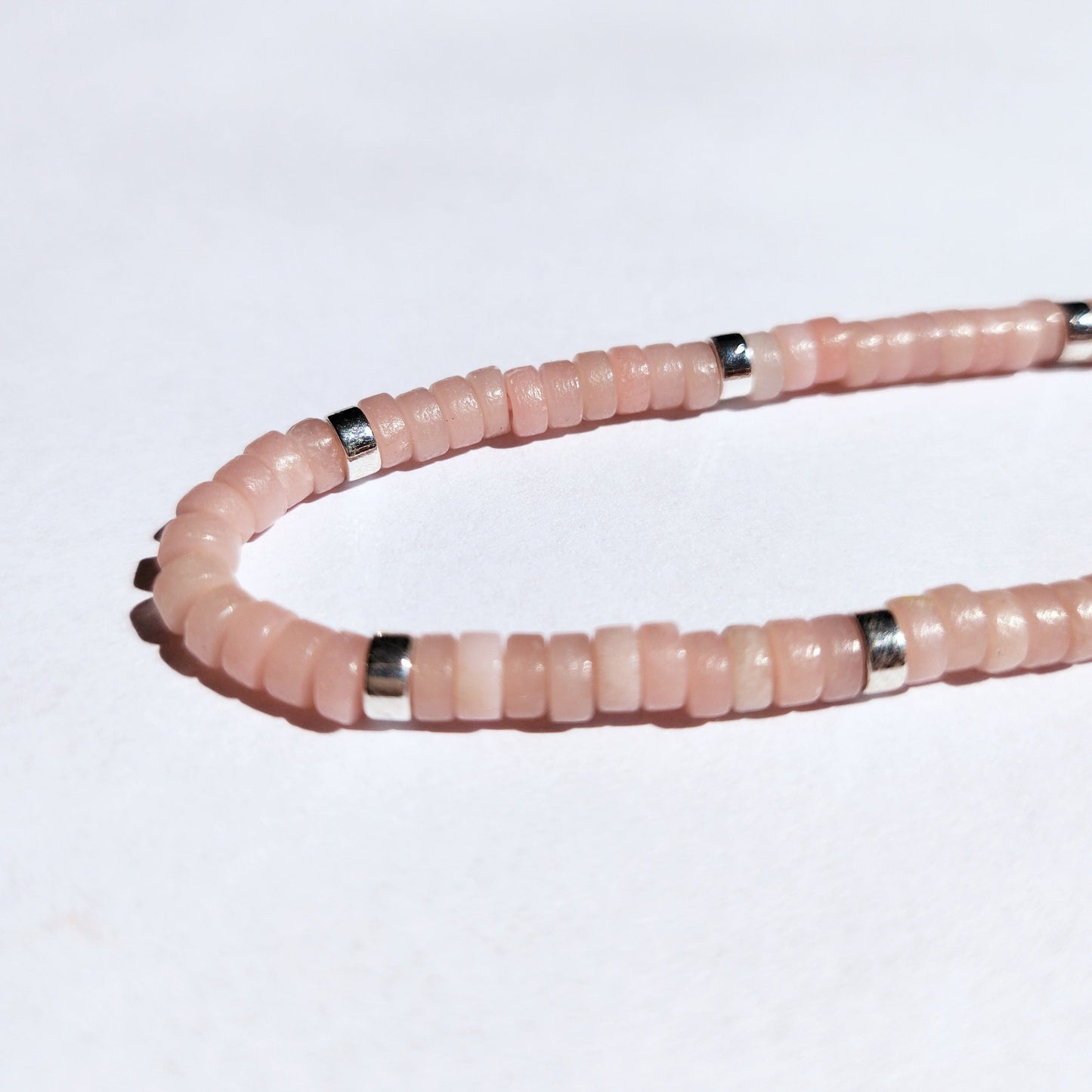 Rosa opal justerbart armband