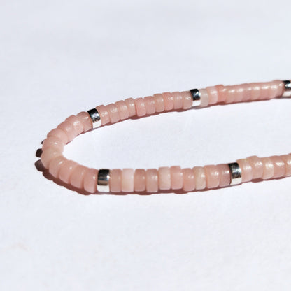 Rosa opal justerbart armband