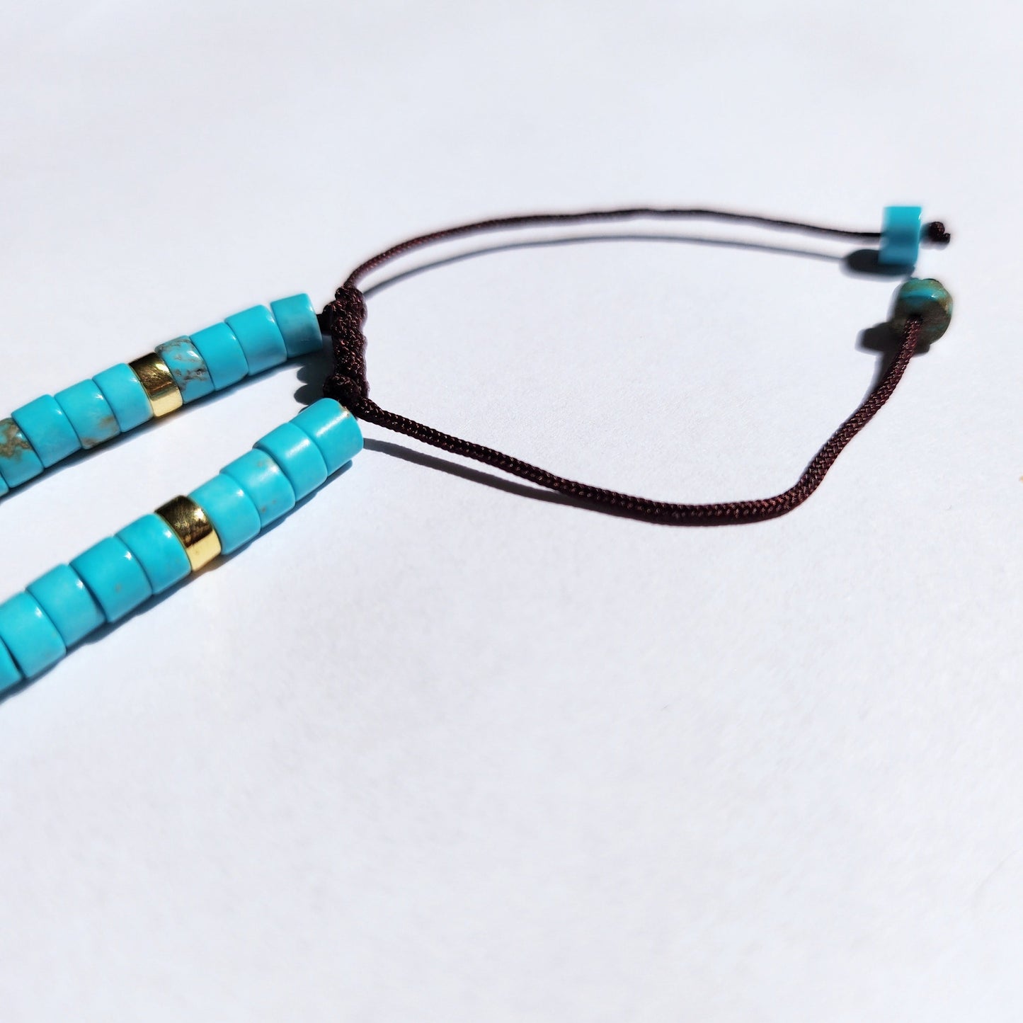 Turkos justerbart armband