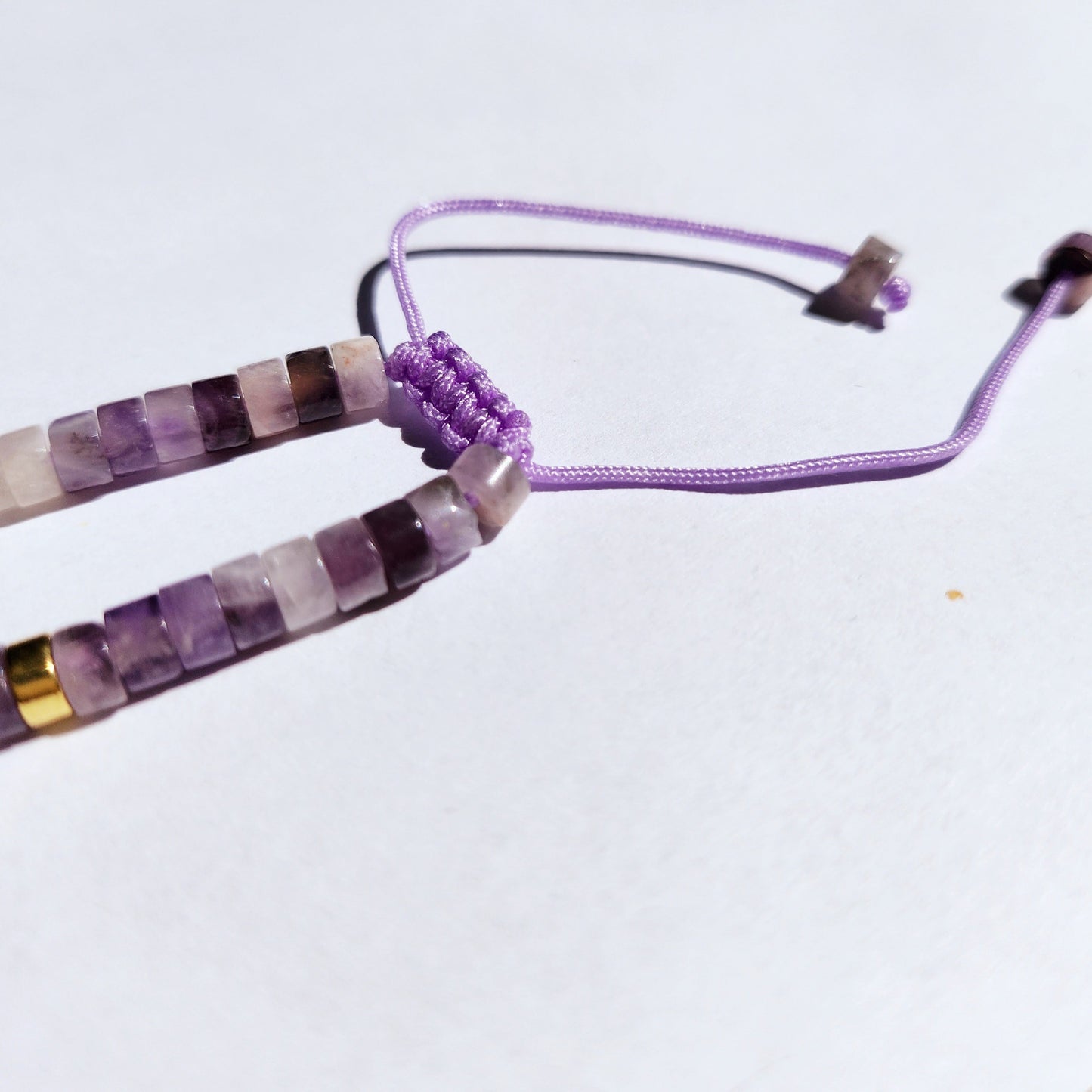 Ametist justerbart armband