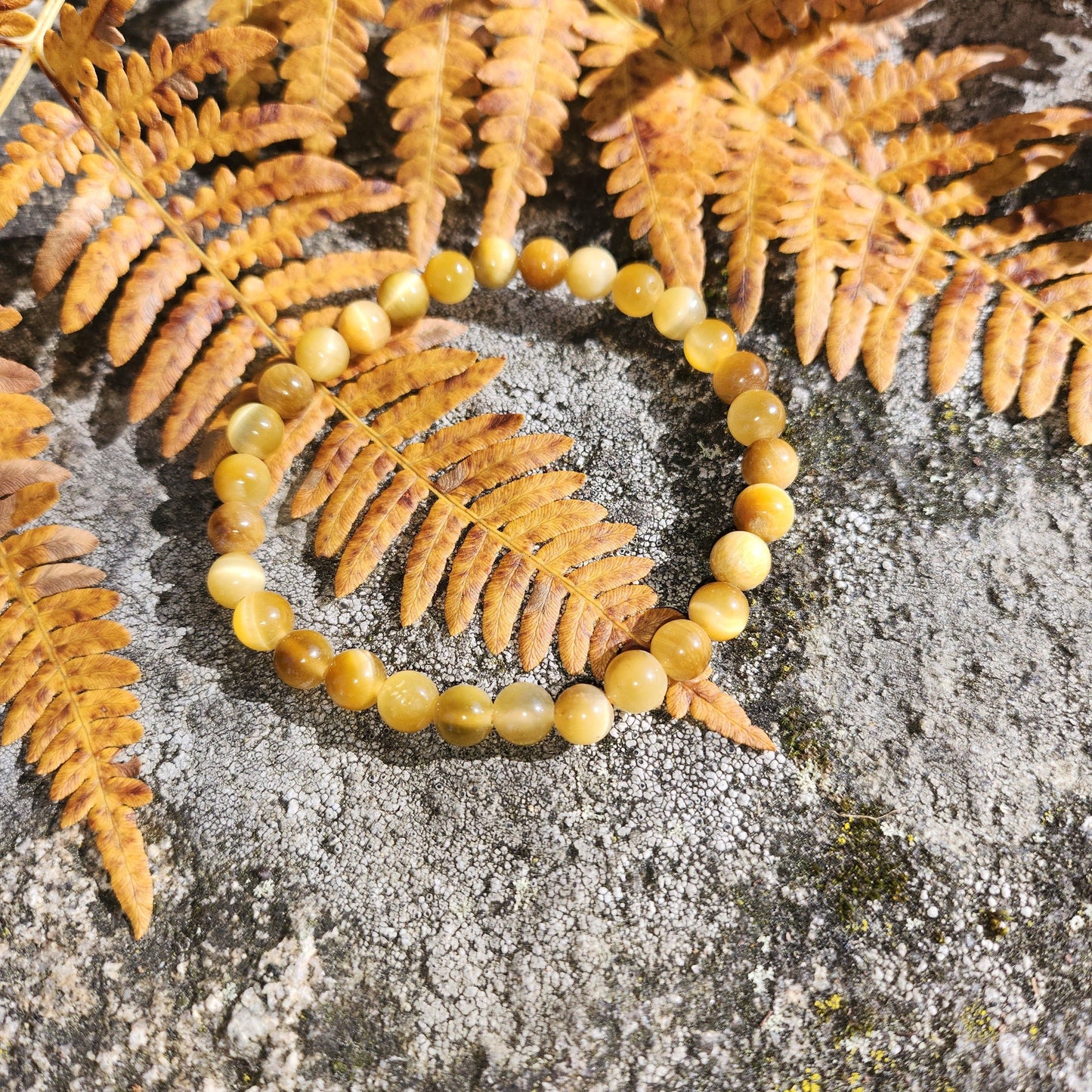 Guldigt Tigeröga Armband