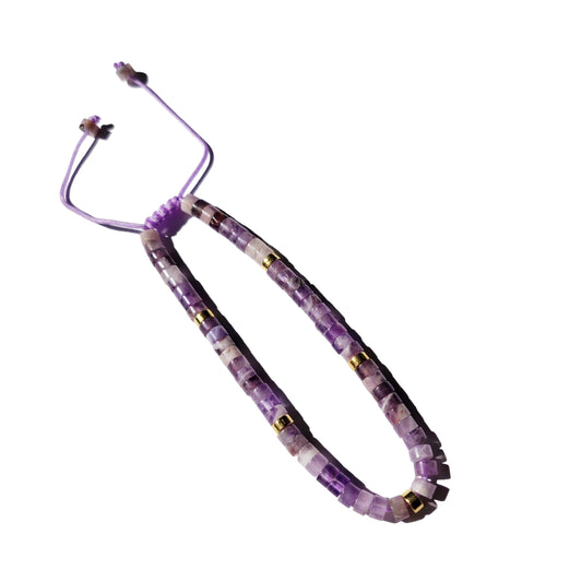 Ametist justerbart armband