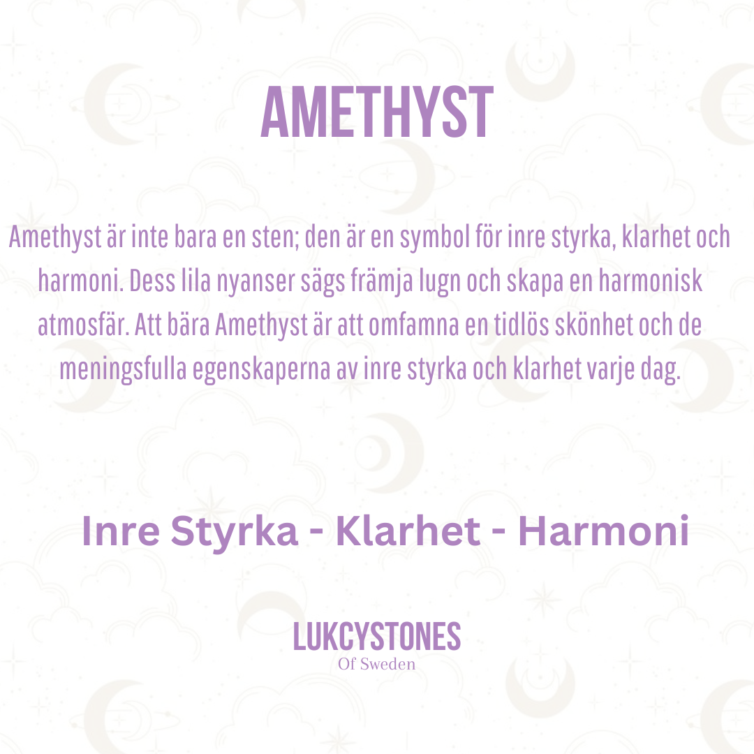 Violett ametistarmband
