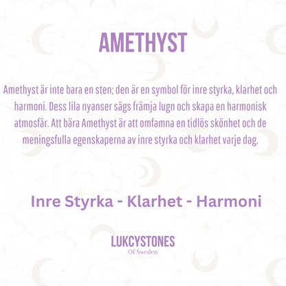 Violett ametistarmband