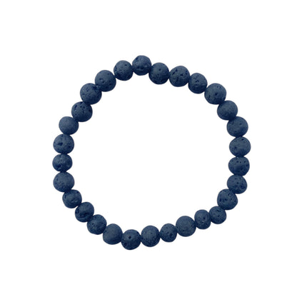Naturlig lavasten armband