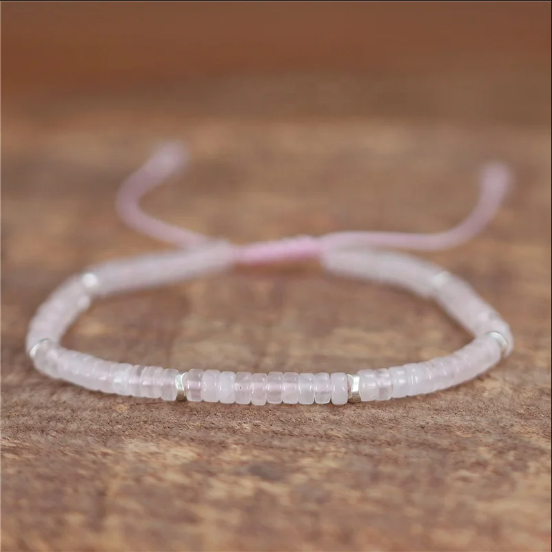 Rosenkvarts Justerbart armband