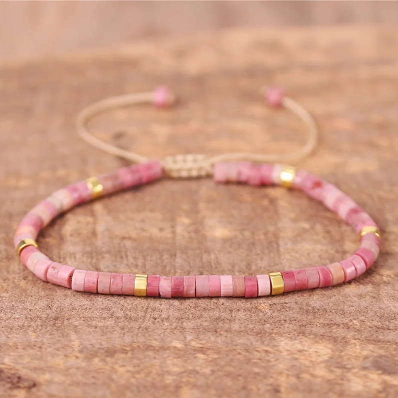 Rhodonite Adjustable Bracelet 