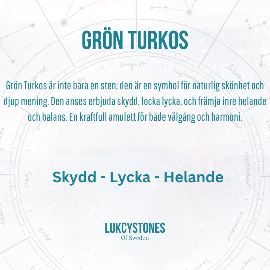 Grönt turkos justerbart armband
