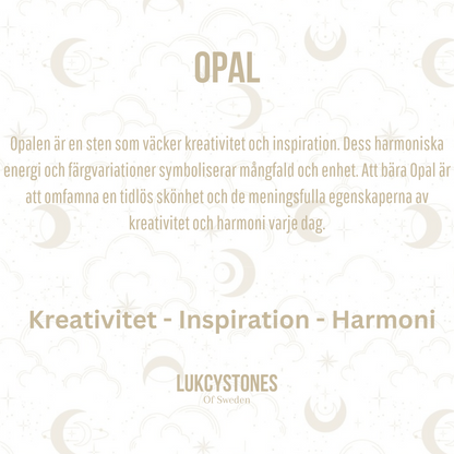 Opal justerbart armband